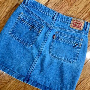 Levi's Orange Tab High-waisted denim mini skirt 29